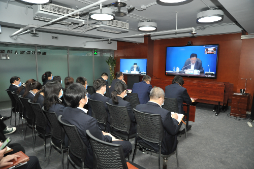 风电公司积极组织参加集团公司党史学习教育动员部署会